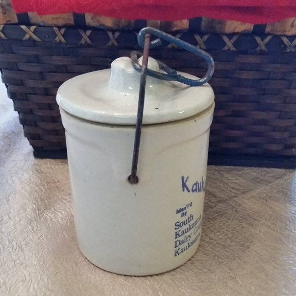 $$$ VINTAGE KAUKAUNA KLUB CHEESE CROCK $$$ - Picture 4 of 7